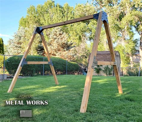 metal swing bracket|brackets for wood swing set.